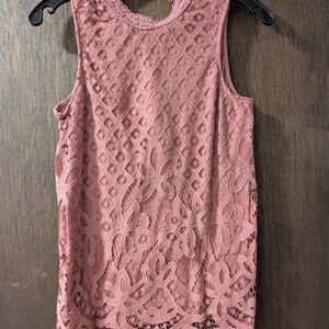Rewind Mauve Lace Top